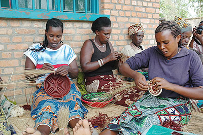 Women weaving. The New Times / File.