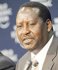 Prime Minister Odinga. Net photo