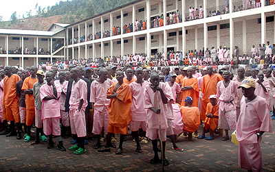 Prisoners at Mpanga Prison. The New Times / File.