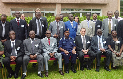 Participants of the sub regional meeting on the fight against illegal trade of fire arms. The New Times, Grace Mugoya.
