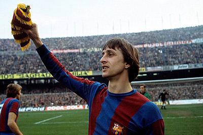 Johan Cruyff during his time at Barcelona