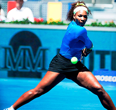 Serena Williams continued her progress into the last eight. Net photo.
