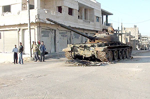 Rastan, in the restive Homs province, has become a stronghold of the armed opposition. Net photo.
