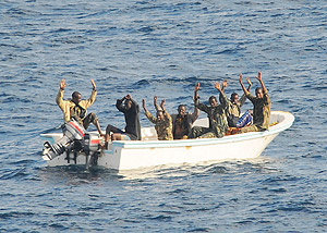 Somalia-based pirates. Net photo.