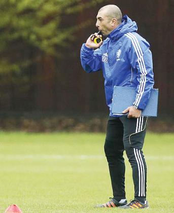 Chelase's interim manager Roberto Di Matteo ready for shot at the title. Net photo.