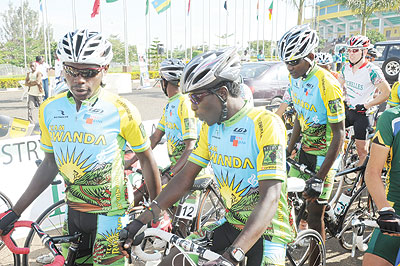 Rwandan cyclists have done well in past competitions on home soil and will be hoping for more of the same in the forthcoming Kwita Izina tour. The New Times/File.
