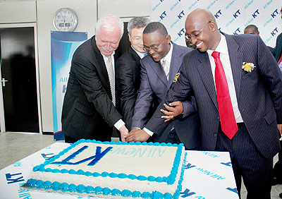 Korea Telecom launch in Kigali 2009. Government has now turned to KISA for data protection. The New Times / File.