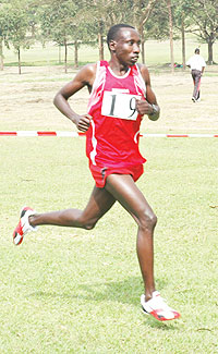 After two years without competing, Dieudonnu00e9 Disi is making a last miunute attempt to qualify for the London Olympic Games. The New Times/File.