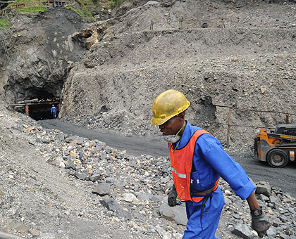 A mining site in Rulindo District. Rwanda has strongly enforced the tagging of its minerals. The New Times / File.