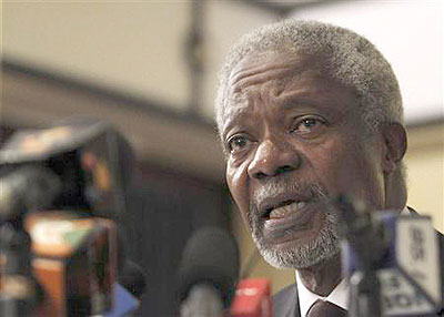Former U.N. chief Kofi Annan. Net photo