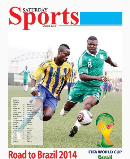 FIT AGAIN: Amavubi Stars have been boosted by the return to full fitness of key defender Eric Gasana (Mbuyu Twite), seen here in action against Nigeria, a game in which he kept English Premier League striker Yukubu (R) quiet throughout. The New Times/File