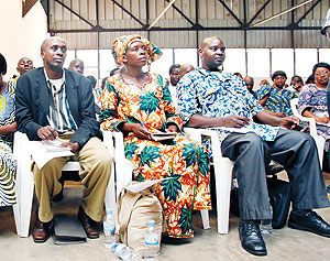 Teachers attending Umwarimu Sacco meeting. Many Rwandans lack access to financial education . The New Times/ File.