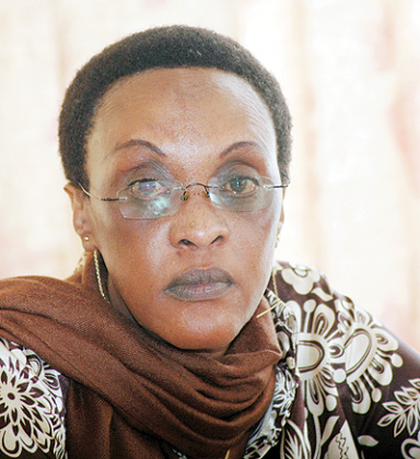 Transparency International -Rwanda Chairperson, Marie Immaculee Ingabire.