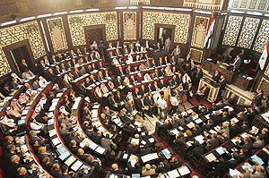 Assad told parliament on Sunday the new government would u2018take into account the new political forcesu2019 . Net photo.
