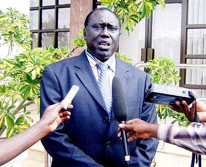 Justice Minister Tharcisse Karugarama. The Sunday Times / T. Kisambira.