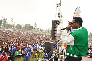Jay Polly impressed Musanze revellers.