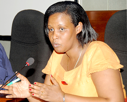 The Chief Gender Monitor, Oda Gasinzigwa.