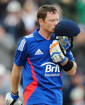 Ian Bell appreciated every moment of the milestone. Net photo.