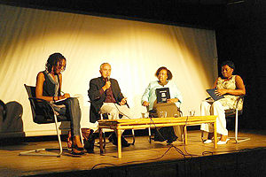 The panelists (L-R), Hope Azeda, Dr. Peter Stepan, Neimah Warsame and Geraldine Mukakabego. The New Times / Courtesy.