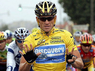 Seven time Tour de France winner Lance Armstrong. Net photo.