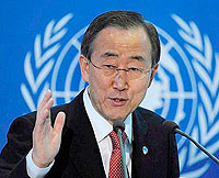 UN Secretary-General Ban Ki-Moon.