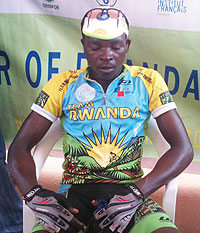 Joseph Biziyaremye, winner of the final stage of the 2011 Tour of Rwanda. The New Times/File.