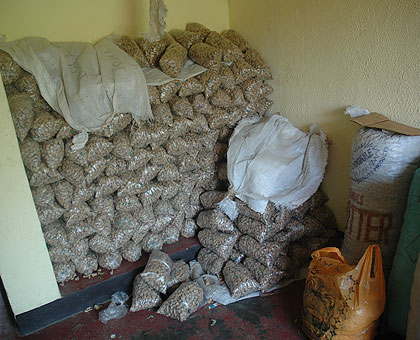 Some of the drugs that were impounded by police. The New Times / File.