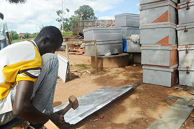 A youth at work. Youth have been encouraged to learn new languages. The New Times / File.