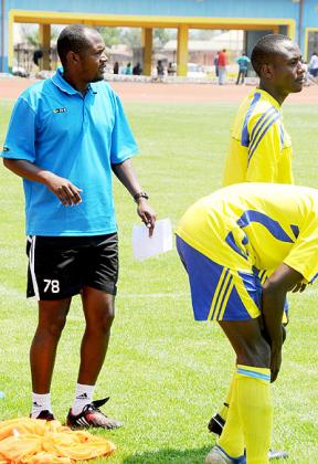NO STABILITY: Emmanuel Ruremesha (left) was sacked by La Jeunesse at the end of last season but was soon snapped up by Mukura. The New Times / File.