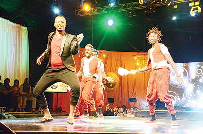 TPF 5 contestant Jackson Kalimba during last weeku2019s nomination show. The New Times / File.