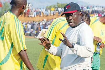 CONTENTIOUS: Jean Marie Ntagwabira is regarded as one of the best and most outspoken Rwandan coach. The New Times/File.