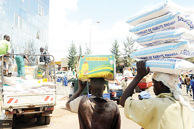 Rwanda seeks to increase cross-border trade to bridge the trade deficit. The New Times / File.