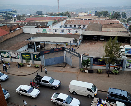 The area between UTC and KCT that will be demolished to give way for modern structures.  The New Times / John Mbanda.