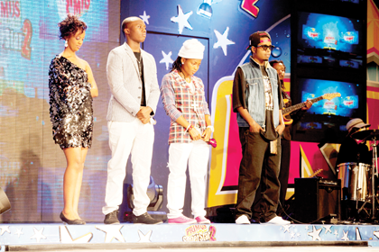 The moment of grace! Contestants anxiously wait for the results.