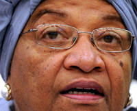 MADE THE CALL: Liberian President Ellen Johnson Sirleaf. Net photo.