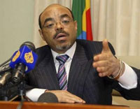 Minister Meles Zenawi. Net Photo.
