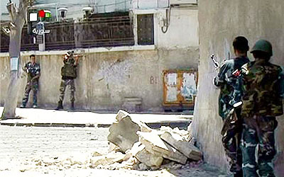 Fighting intesifies in Syrian capital Damascus. Net photo.