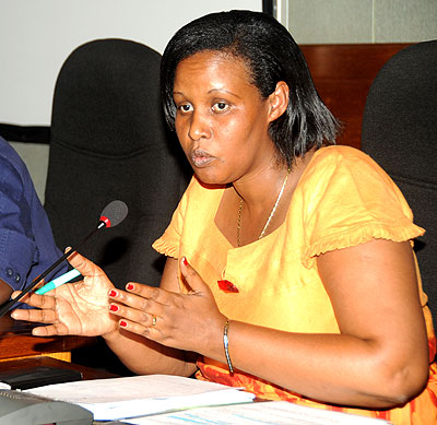 Chief Gender Monitor, Oda Gasinzigwa. The New Times / File.