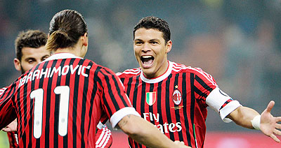 From Milan with love, Ibrahimovic and Silva will play together at PSG. Neta photo.