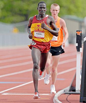 Guor Marial, seen here running as an Iowa State athlete. Net photo.