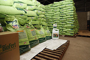 Fertiliser application now stands at close to 50 per cent. The New Times / File.