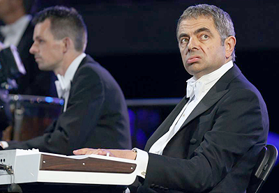 Mr. Bean in action at the opening ceremony. Net Photo