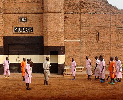 Prisoners at Kigali Central Prison. Inmates countrywide to get free eye treatment. The New Times / File.