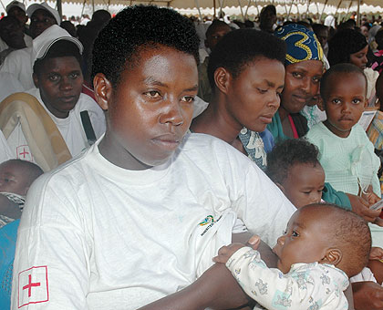 A mother breastfeeding. The New Times / File.