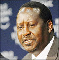 Kenyan PM Raila Odinga.