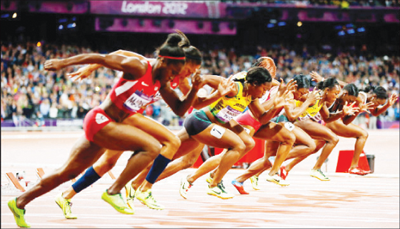 Women racing at the London 2012 Olympics. Net photo.