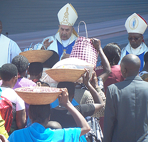 Thousands of Catholic faithful on Wednesday rallied at different places in the country to celebrate the assumption of Mary, the mother of Jesus Christ. The Sunday Times/ Timothy Kisambira