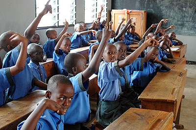 Children in class. Many of the sects bar children from attaining formal education. The New Times / File.