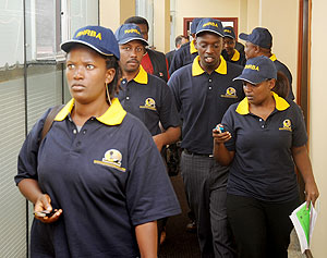 Members of RHRBA during an inspection tour.