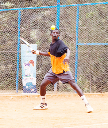 Youngster Ernest Habiyambere impressed the crowds at Cercle Sportif with his ray of shorts. The New Times/T. Kisambira.